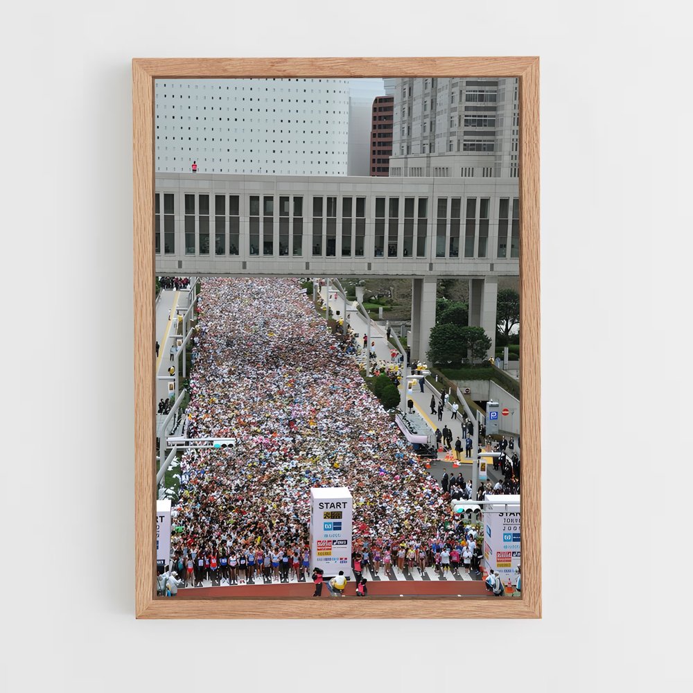 Poster La Rue des Runners – affiche Athlétisme (vue 4)